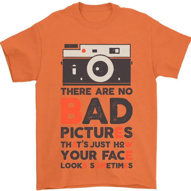 T-shirt da uomo Photography Your Face Funny Photographer cotone Gildan 3