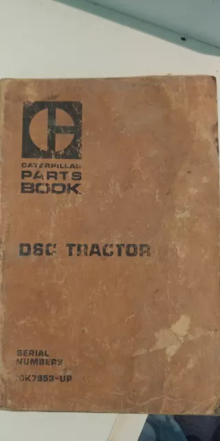 Caterpillar D6C Tractor Parts Book