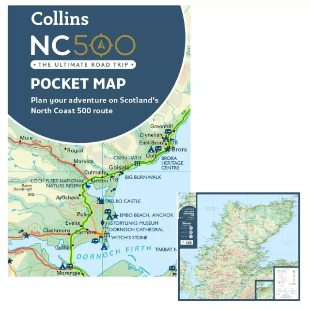 NC500 Pocket Map: Plan Your Adventure on Scotland’S North Coast 500 Route