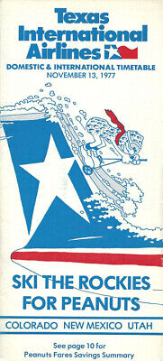 Texas International Airlines system timetable 11/13/77 [2071]