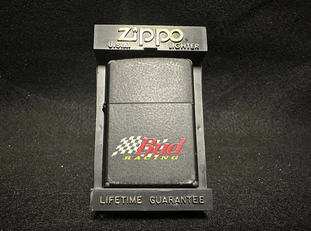 Zippo 1998 Bud Budweiser Racing Black Matte Lighter K115