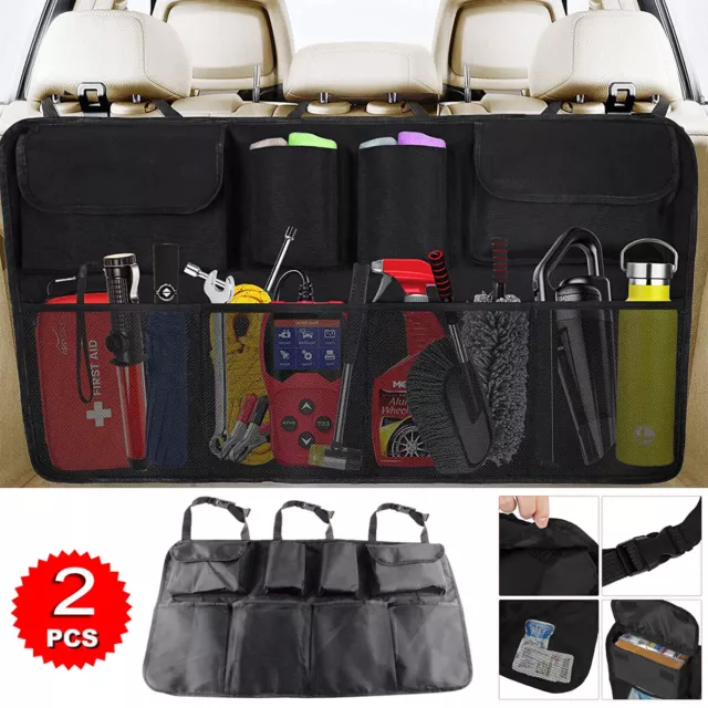 2x Auto KFZ Rücksitz Aufbewahrung Tasche Organizer Bag Netztasche Rücksitztasche