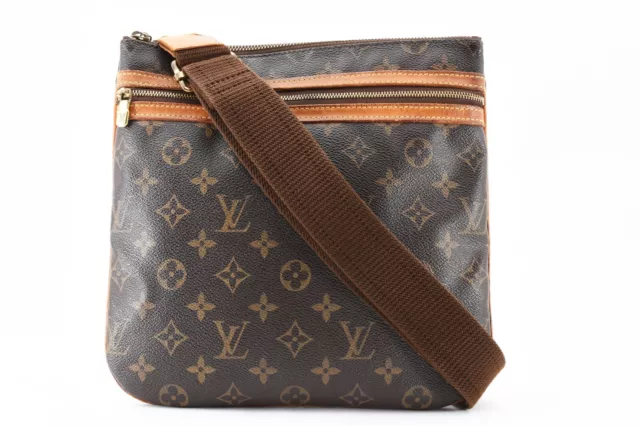 Auth Louis Vuitton Monogram Pochette Bosphore Shoulder Bag Crossbody  M40044 930