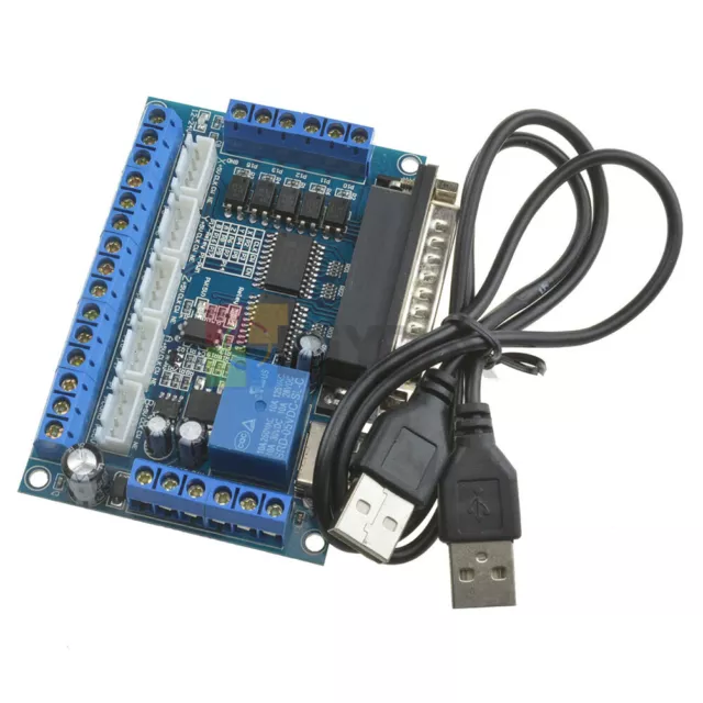 CNC MACH3 5 Axis Interface Breakout Board For Stepper Motor Driver CNC Mill