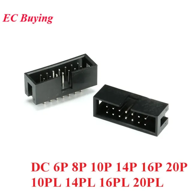 IDC Connector 2.54mm DC3 Male Double-spaced 6-20P Socket 10pcs