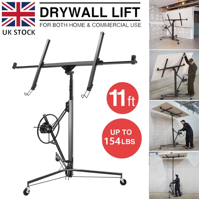Professional 154Lbs 11FT Drywall Panel Sheet Lift Hoist Plasterboard Lifter Tool