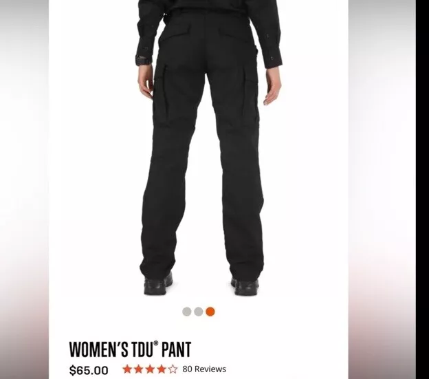WOMEN’S 5.11 TACTICAL Black Tdu Pant Police Fire EMS Size 12 $46.99 ...
