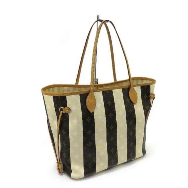 LOUIS VUITTON M40560 Monogram Rayure Neverfull MM Tote Bag Ex++ LOUIS VUITTON M40560 Monogram Rayure Neverfull MM Tote Bag Ex++