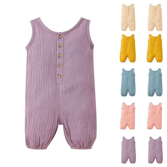 Abiti estivi neonati bambini bambine vestiti tute tutina pantaloni body 3