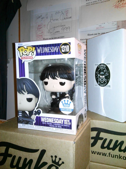 Funko Pop! *DBL Boxed* WEDNESDAY w/Cello 1310 *NEW* MINT/NM Funko Shop Exclusive
