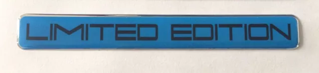 LIMITED EDITION (Black on Blue) Sticker/Decal - HIGH GLOSS DOMED GEL FINISH