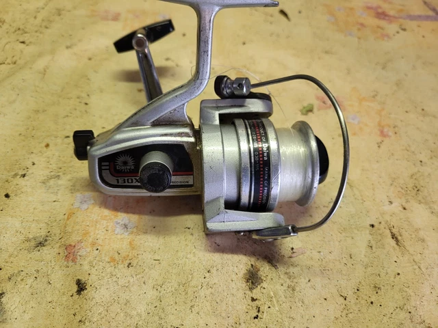 Ancien Moulinet De Pêche Daiwa 130X - Gris - Eau Douce - Occasion