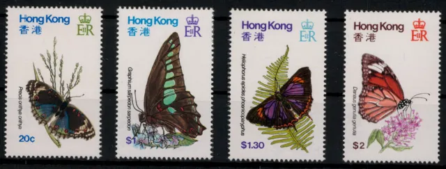 Japan Besetzung II. WK Hongkong; Schmetterlinge 1979 kpl. **