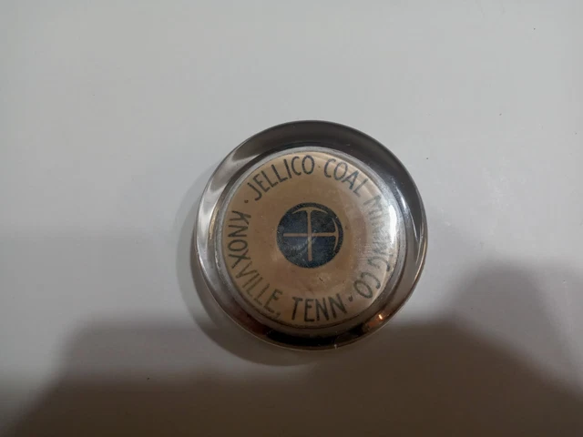 Paperweight Jellico Coal Mining Company Advertisement Novelty Knoxville Tn