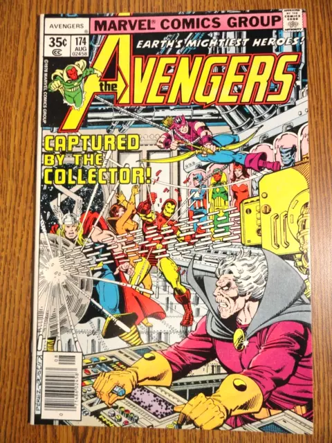 Avengers #174 Perez Cubierta MB / NM Korvac Saga Llaves Collector 1st Estampado