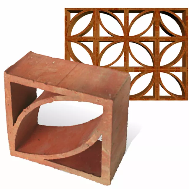 70 mattoni stampati decorazione mondial - ornamento terracotta mattoni da muro schermo brezza blocco