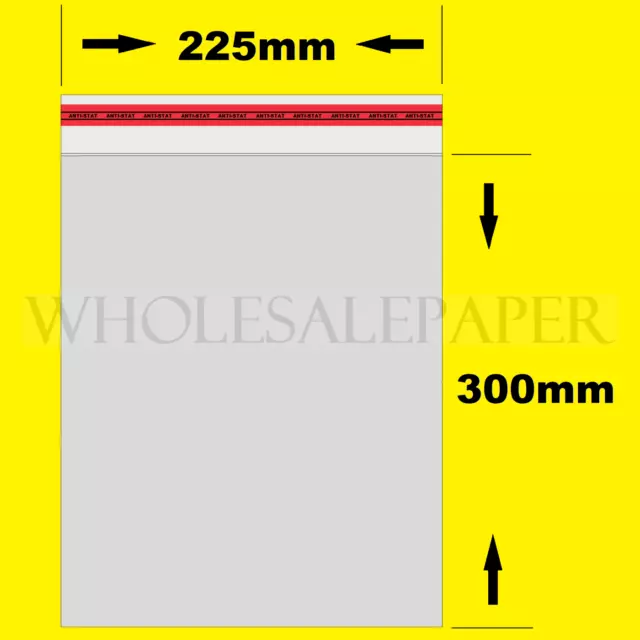 Clear Cellophane Plastic Bags Small Large Self Seal Cello For Gifts Cards Sweets