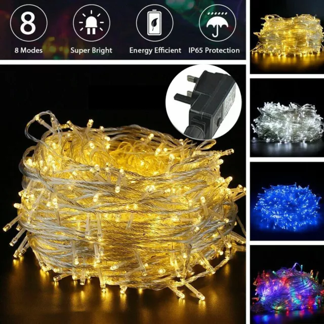 Christmas Fairy String Lights 200-500 LED Christmas Tree Indoor Outdoor Decor AU