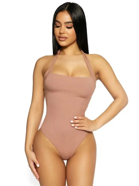Nakedwardrobe The Snatched Halted Bodysuit Coco Size M NWT