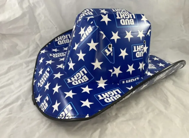 Bud Light Cowboy Hat Beer Box Cardboard - One Size Adult - NEW!!