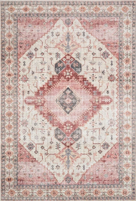 Loloi II Skye Ivory And Berry 2'-6" x 12'-0" Area Rugs SKYESKY-02IVBY26C0