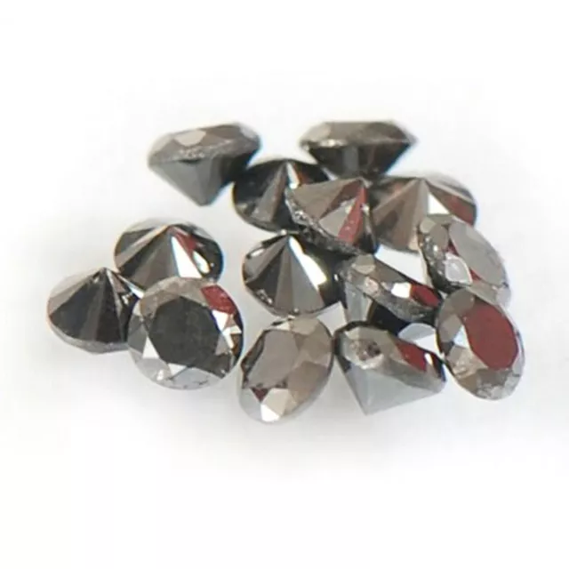 5x Black Diamond Natural Extra Fine 1 - 1.10mm0.01ct - Round AAA+ Grade