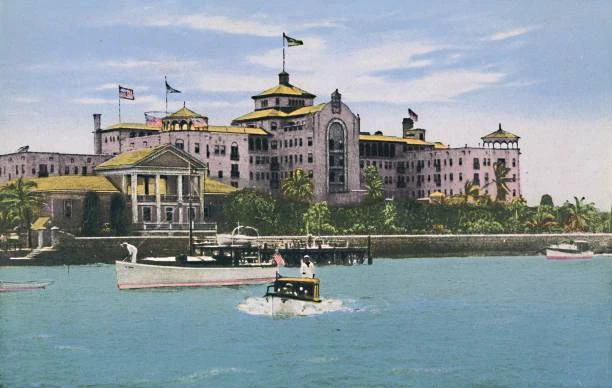 British Colonial Hotel, Nassau, Bahamas', circa 1910s View of a lar - Old Photo