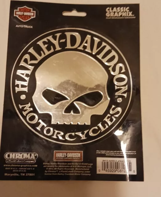 Harley Davidson Willie G Skull Motorcycle Decals Tank Helmet Bike Truck Stickers