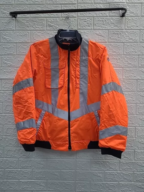 New Libaerty Diana Bomber Jacket Womens High Visibility Orange Size Large