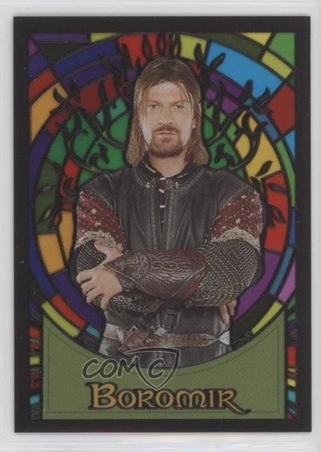 2006 Topps Lord of the Rings Evolution Stained Glass Boromir #S3 10a3