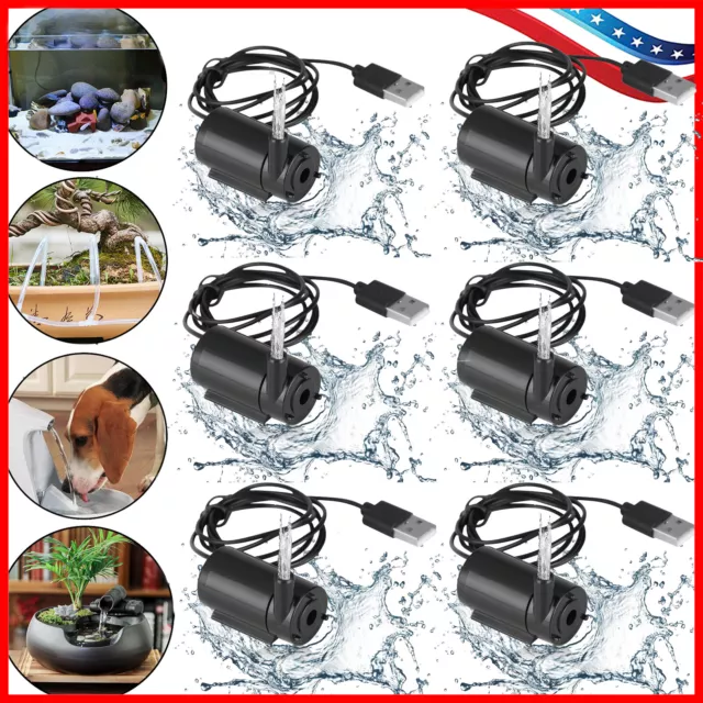 Mini Water Pump Small Mute Submersible USB Cable Garden Home Fountain Wholesales