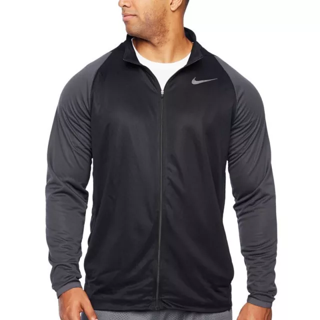 Nike Men's Epic Knit Black/Gunsmoke Training Jacket (928026-010) -XXL-Tall