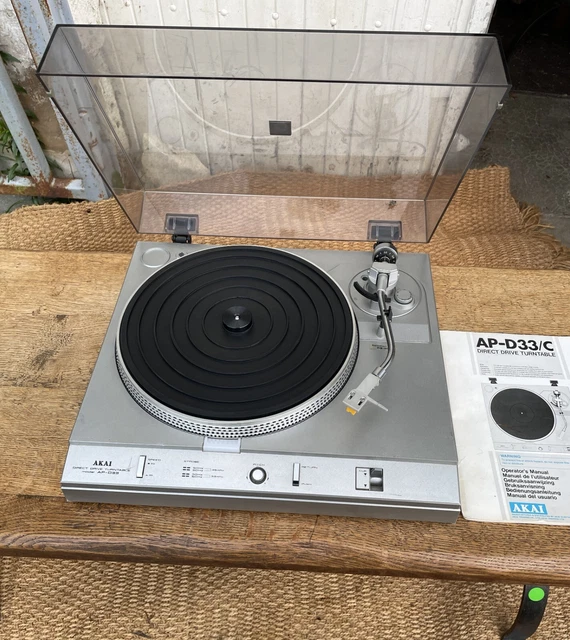 Platine vinyle tourne disque Vintage AKAI AP-D33 33/45 tours