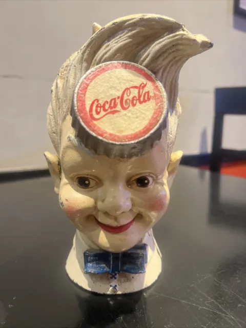 Tirelire Ancienne Coca Cola Sprite Boy En Fonte