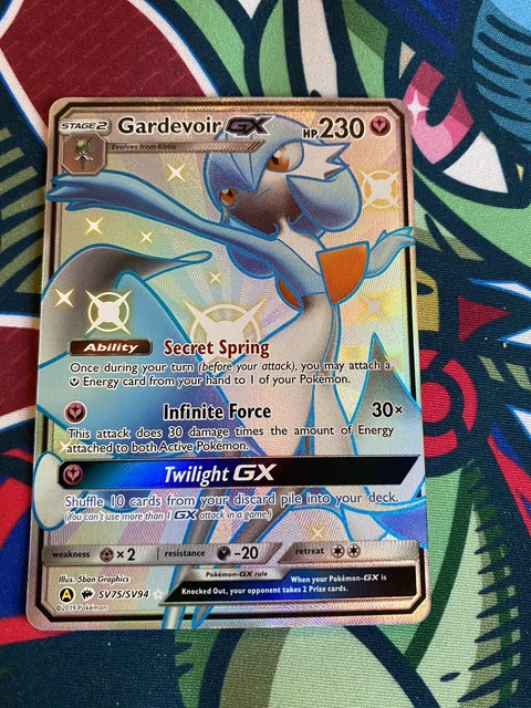 Gardevoir GX Hidden Fates SV75/SV94 Holo Full Art Ultra seltene Pokémonkarte