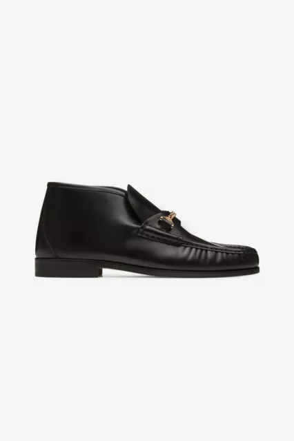 HYUSTO MICK MID Moccasin Loafer Black Leather. Used A few Times. RRP £ ...