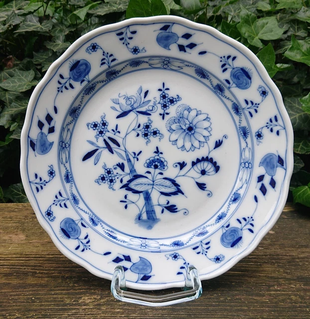 vecchio serio Teichert Meissen Piastra pranzo Piatto Blu cipolla Ø 25,0 cm 20