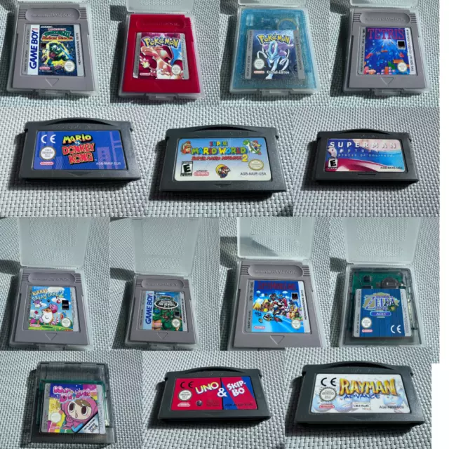 Gamboy Classic, Gameboy Color, Gameboy Advance Spielesammlung Pokemon, Zelda...