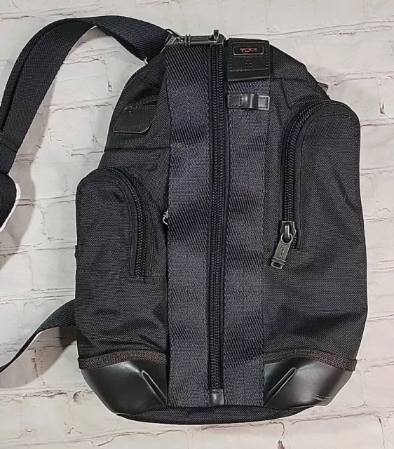 Tumi Alpha Bravo Saratoga Sling One Shoulder Bag Black Multi-Pocket