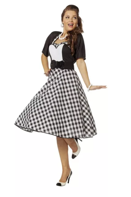 50er 60er Jahre Rock n Roll Kleid Rockabilly Damenkleid Damenkostüm Fasching HOT