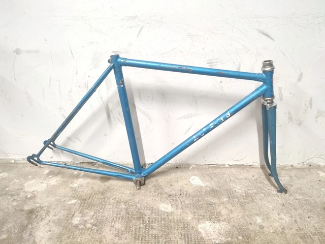 Cadre Vélo De Course Vintage En Acier Columbus - Taille 54x55 Cm - Marque Vaira (?) - Occasion