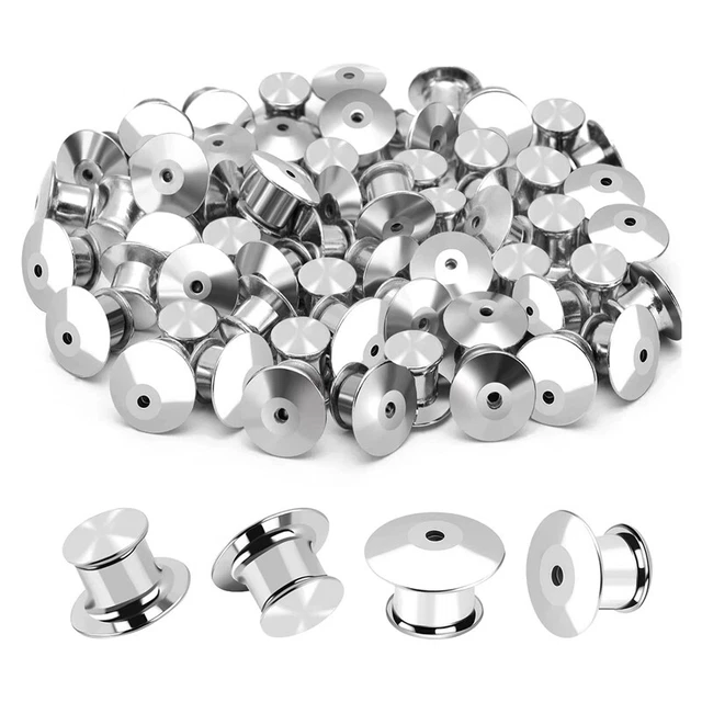 100PCS Locking Pin Back Locking Pin Retainer Buckle, for Locking the Back o G6K4