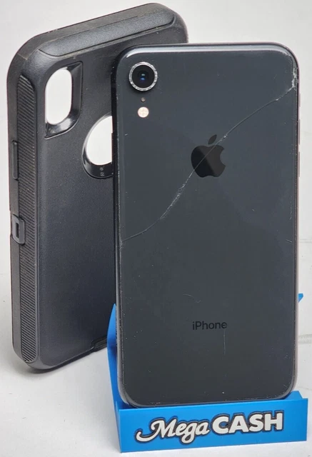 APPLE IPHONE XR - 64GB - Black (Unlocked) A2105 (GSM) with 