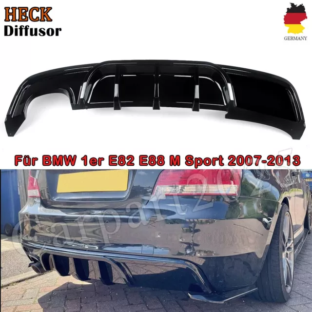 Performance Optik Heckdiffusor Schwarz Glanz für BMW 1er E82 E88 07-13 Diffusor