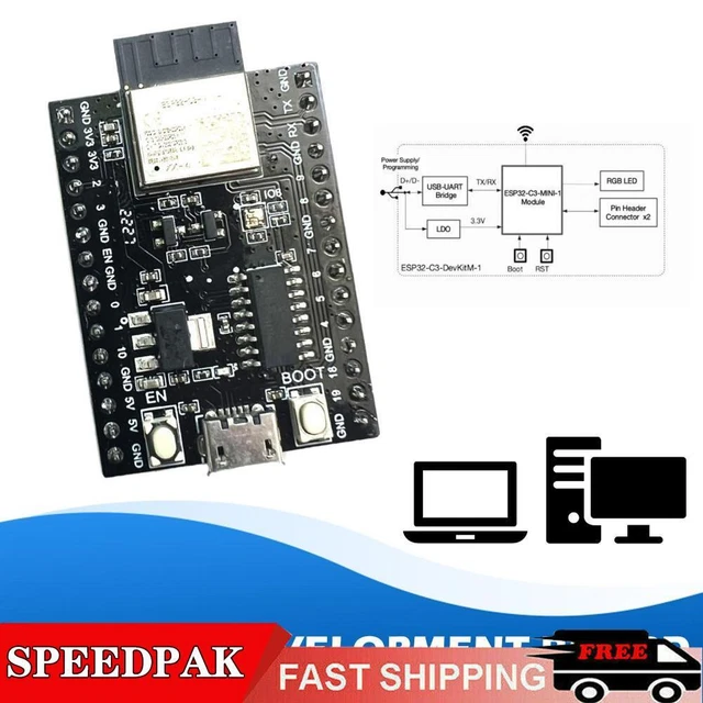 WEMOS LOLIN C3 mini v1.0.0 ESP32-C3 Developer Board S2V7 New C8 Lot C1 ...