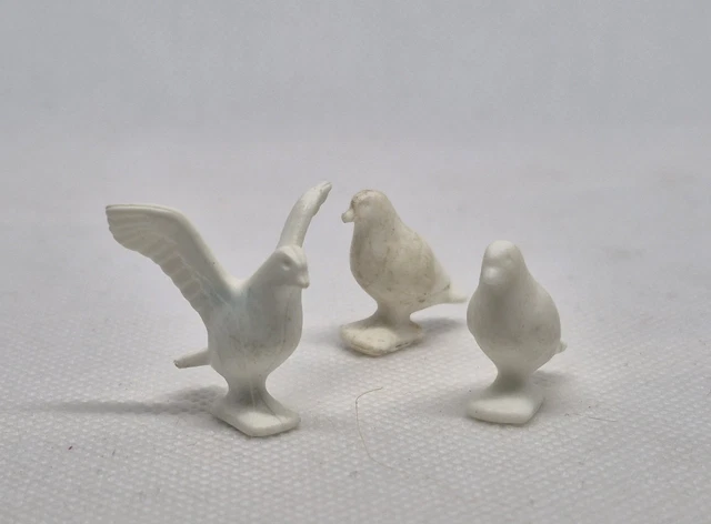 Figurines Playmobil Pigeons Gris - Lot De 3, Références 4152, 4166, 6848, Etc.