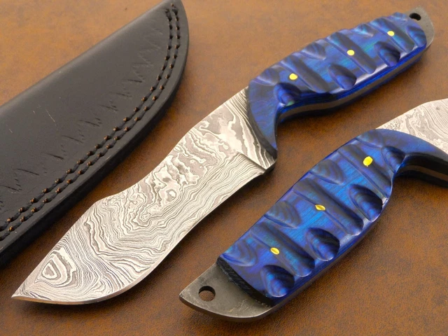 Custom Handmade 9.0" Damascus Steel Full Tang Camping Survival Hunting Edc Knife