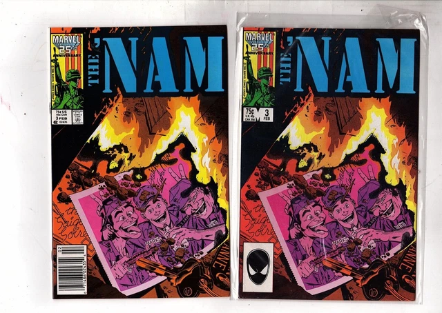 The NAM #3 (Marvel Comics, 1987) direct and newsstand (hk