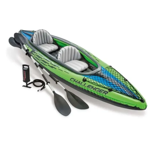 Kayak 2 Personnes "Challenger" 351cm Vert & Bleu