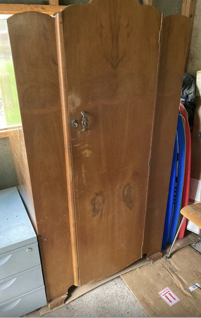 Vintage Art Deco single free standing Gentleman's wardrobe Ideal For Hall, Kids